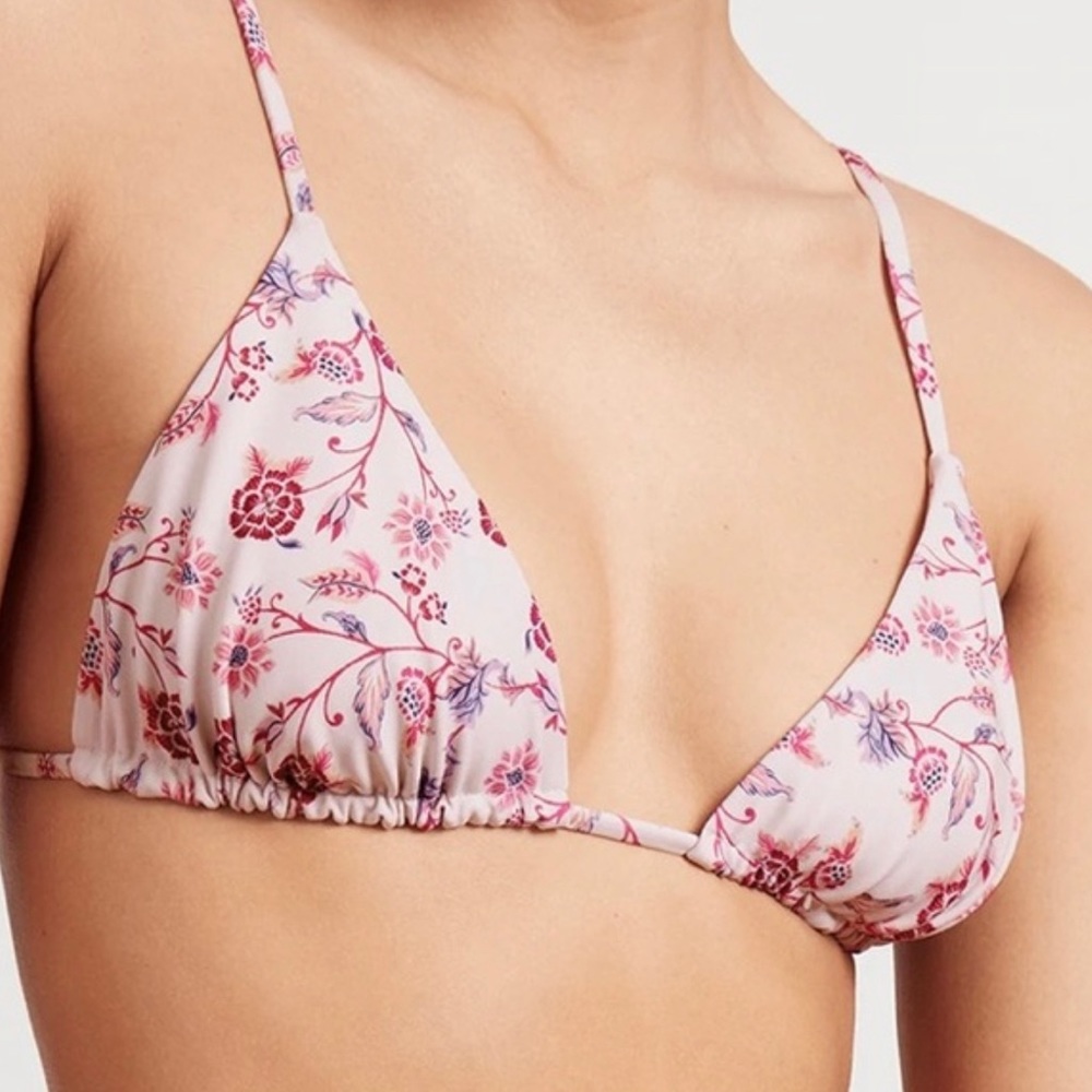 Mikoh Catalina Top and Bondi 2 bottoms - both in baby pink floral pattern shown